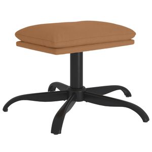 vidaXL Υποπόδιο Taupe 60x60x36 εκ. από Ύφασμα Μικροϊνών