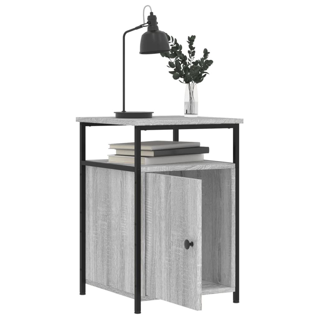 vidaXL Κομοδίνο Γκρι Sonoma 40 x 42 x 60 εκ. από Επεξεργασμένο Ξύλο