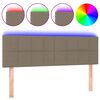 vidaXL &Kappa;&epsilon;&phi;&alpha;&lambda;ά&rho;&iota; &Kappa;&rho;&epsilon;&beta;&alpha;&tau;&iota;&omicron;ύ LED Taupe 144x5x78/88 &epsilon;&kappa;. &Upsilon;&phi;&alpha;&sigma;&mu;ά&tau;&iota;&nu;&omicron;