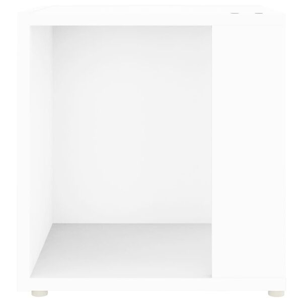 vidaXL Τραπέζι Βοηθητικό Λευκό 33 x 33 x 34,5 εκ. από Επεξ. Ξύλο