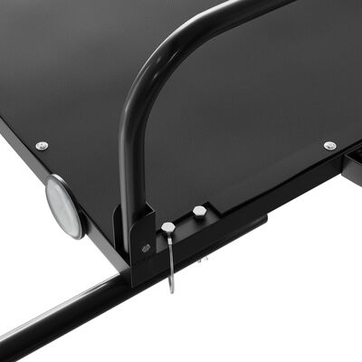 vidaXL Τρέιλερ Ποδηλάτου Μαύρο 122 x 53 x 31 εκ. από Σίδερο