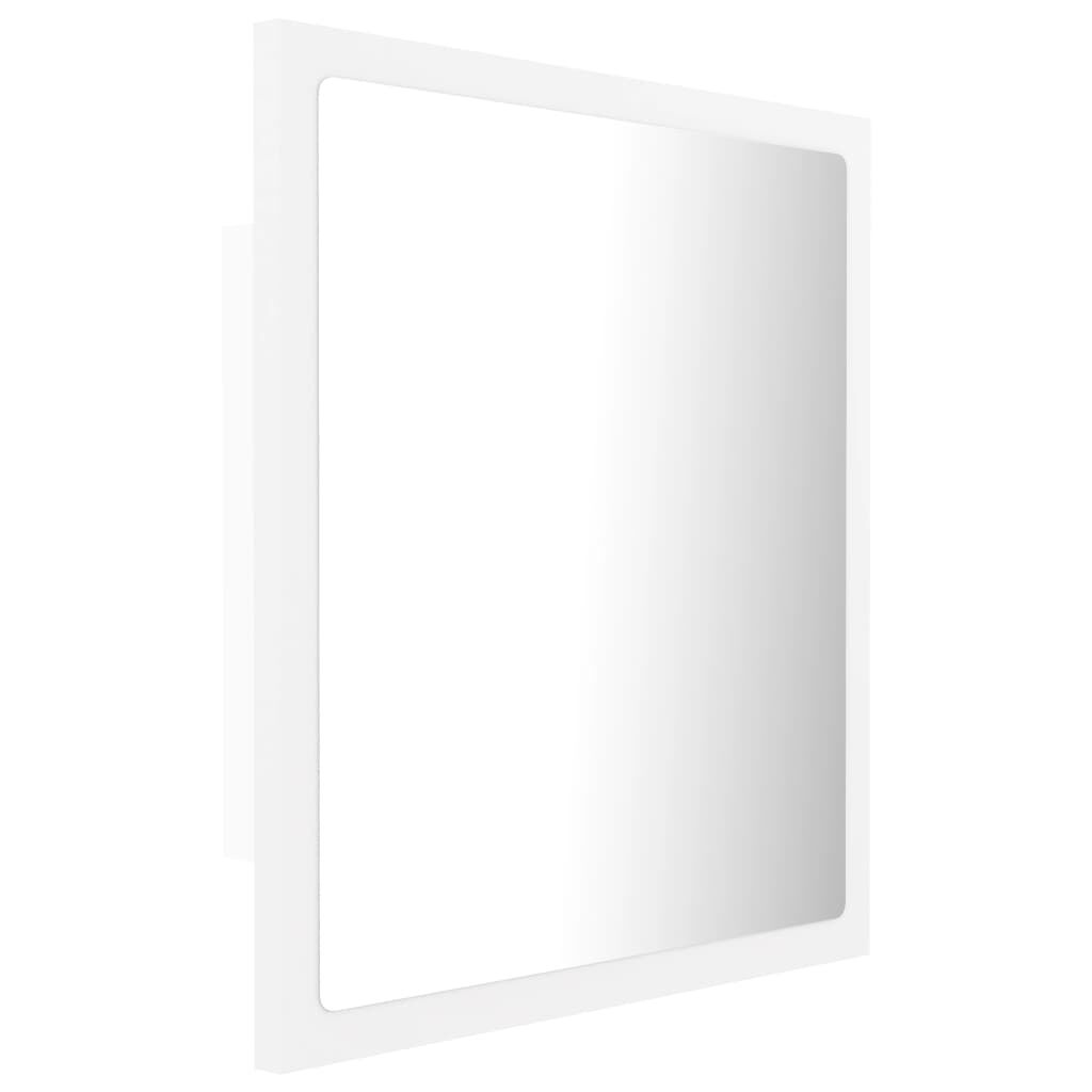 vidaXL Καθρέφτης Μπάνιου με LED Λευκός 40 x 8,5 x 37 εκ. Ακρυλικός