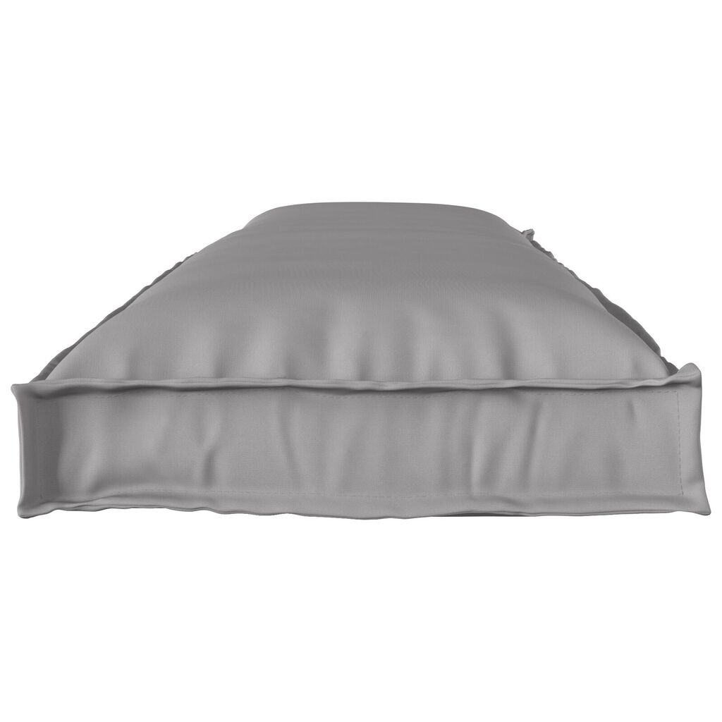 vidaXL Μαξιλάρια Pallet για παγκάκι 2 τεμ Γκρι 150x40x8 εκ Ύφασμα Oxford