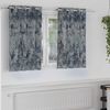 vidaXL Κουρτίνα με κουρτίνες 2 pcs Ασημί γκρι 140 x 140 cm Βελούδο