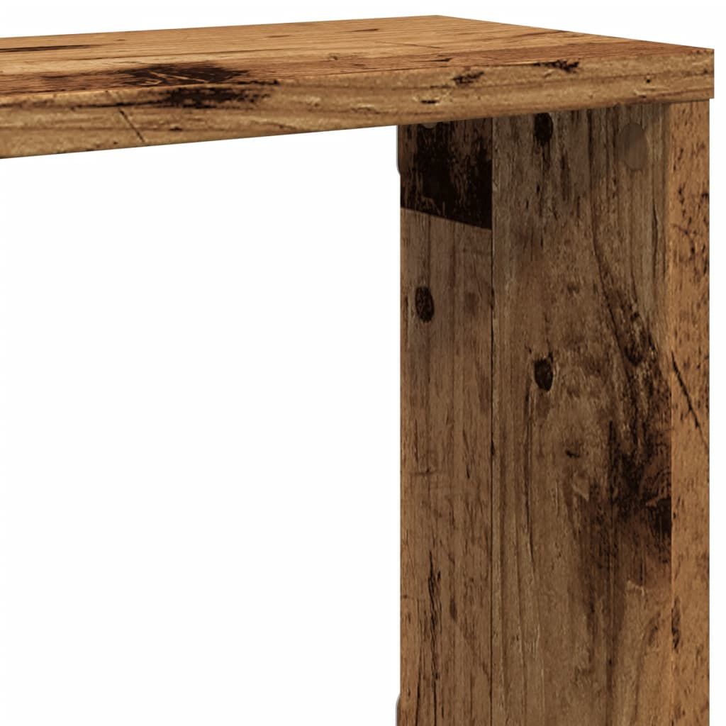 vidaXL Ράφια Κύβοι Τοίχου Όψη Παλαιού Ξύλου 100x15x30 εκ. Επεξ. Ξύλο