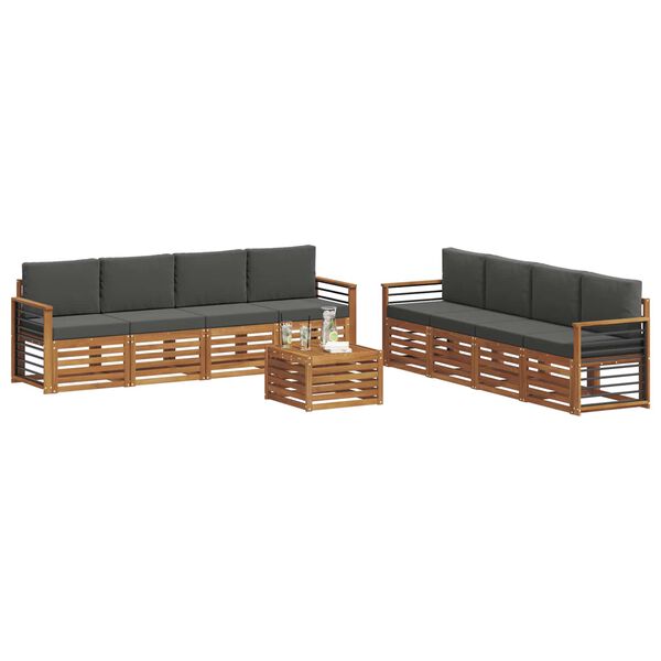 vidaXL &Sigma;&epsilon;&tau; &Kappa;&alpha;&nu;&alpha;&pi;έ 9 pcs &Phi;&upsilon;&sigma;&iota;&kappa;ό &kappa;&alpha;&iota; &Alpha;&nu;&theta;&rho;&alpha;&kappa;ί &Sigma;&tau;&epsilon;&rho;&epsilon;ό &Xi;ύ&lambda;&omicron; &Alpha;&kappa;&alpha;&kappa;ί&alpha;&sigmaf;