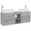 vidaXL &Sigma;&epsilon;&tau; &Nu;&tau;&omicron;&upsilon;&lambda;&alpha;&pi;&iota;ώ&nu; &Mu;&pi;ά&nu;&iota;&omicron;&upsilon; 3 &tau;&mu;&chi;. &Gamma;&kappa;&rho;&iota; Sonoma 53 x 34,5 x 63 &epsilon;&kappa;