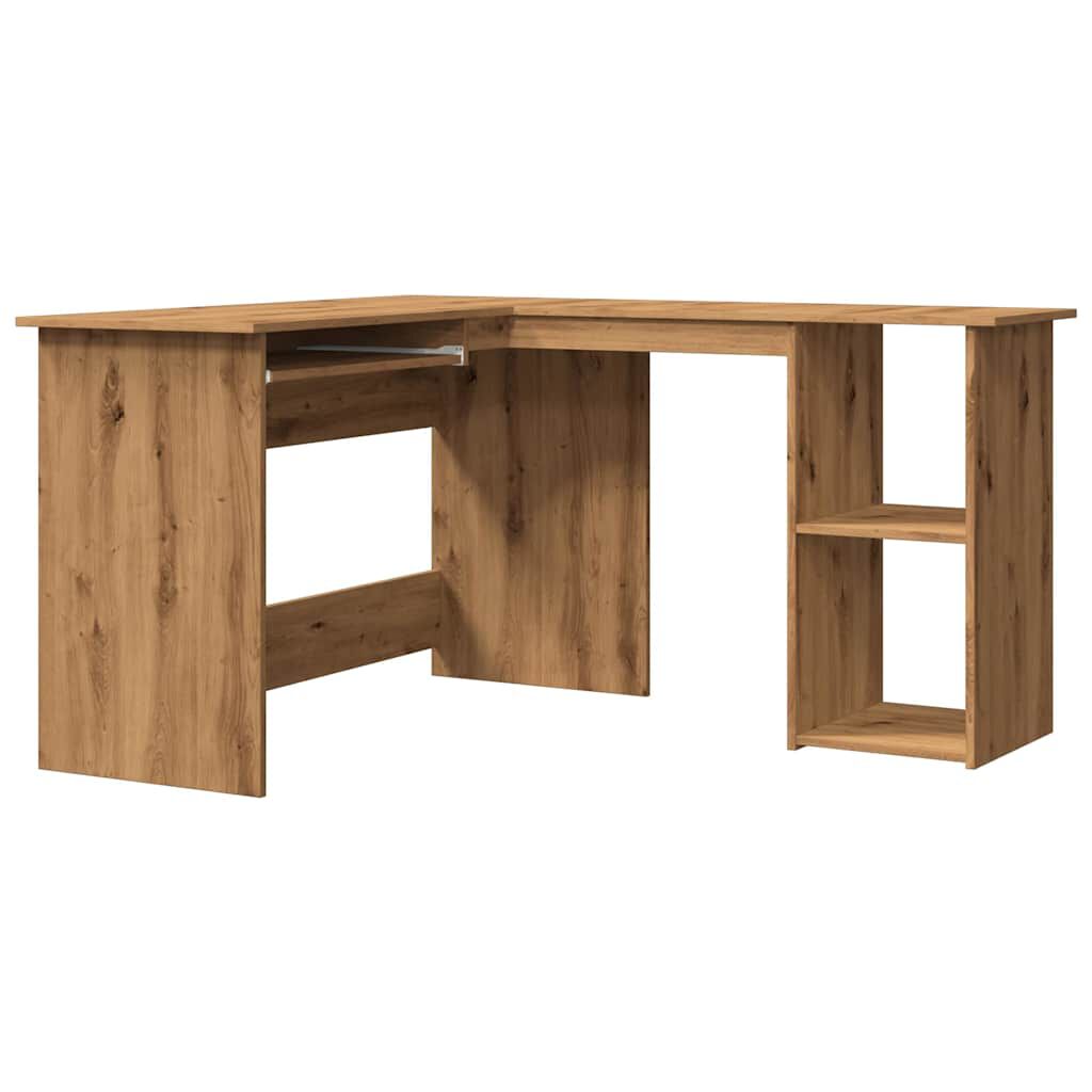 vidaXL Γραφείο Γωνιακό Τεχνίτης Δρυς 120x140x75 εκ Επεξεργασμένο Ξύλο