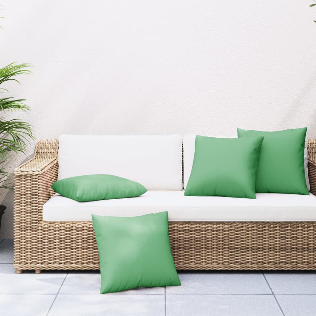 vidaXL Μαξιλάρια Διακοσμητικά 4 τεμ. Πράσινα 60 x 60 εκ. Υφασμάτινα