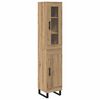 vidaXL Highboard Artisan Oak 34,5 x 34 x 180 &epsilon;&kappa;. &Epsilon;&pi;&epsilon;&xi;&epsilon;&rho;&gamma;&alpha;&sigma;&mu;έ&nu;&omicron; &xi;ύ&lambda;&omicron;