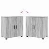 vidaXL Σετ Επίπλων Μπάνιου με πόρτα 4 pcs Γκρι sonoma 61 x 35 x 64 εκ.