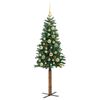 vidaXL Λεπτό Χριστουγεννιάτικο Δέντρο με 150 LED Πράσινο 150 cm