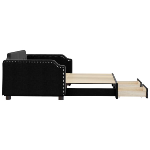 vidaXL &Kappa;&alpha;&nu;&alpha;&pi;έ&sigmaf; &Kappa;&rho;&epsilon;&beta;ά&tau;&iota; &Sigma;&upsilon;&rho;ό&mu;&epsilon;&nu;&omicron;&sigmaf; &Mu;&alpha;ύ&rho;&omicron;&sigmaf; 100x200&epsilon;&kappa; &Upsilon;&phi;&alpha;&sigma;&mu;ά&tau;&iota;&nu;&omicron;&sigmaf; &Sigma;&upsilon;&rho;&tau;ά&rho;&iota;&alpha;