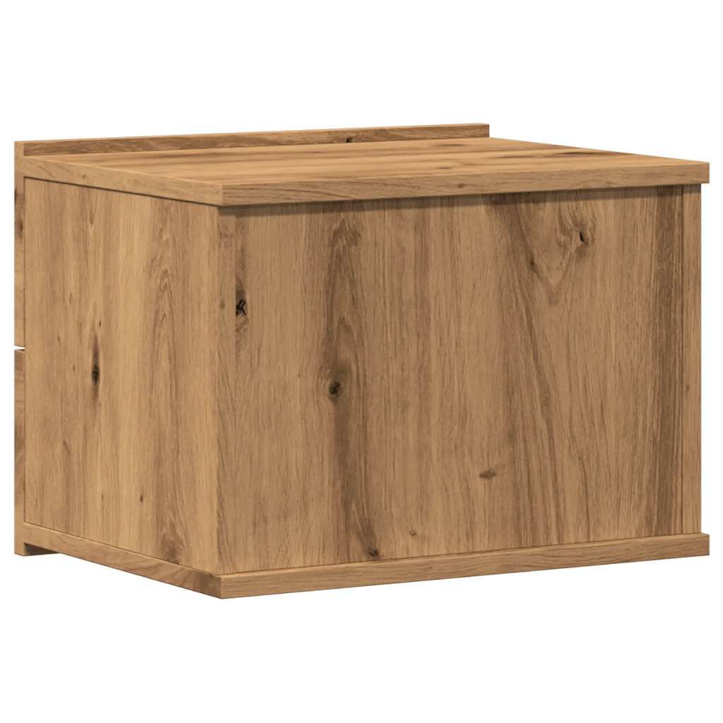 vidaXL Επιτοίχια κομοδίνα 2 τεμάχια Artisan Oak 40x32x30 cm