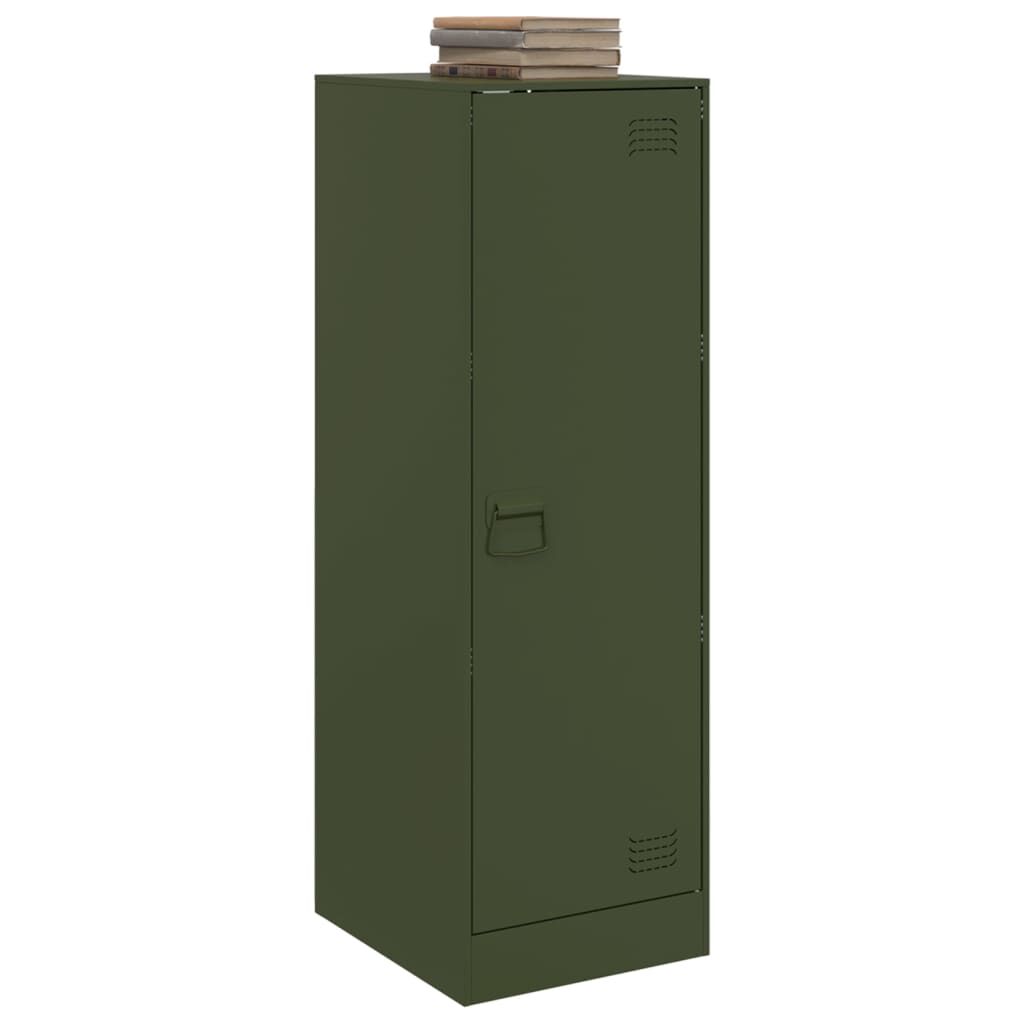 vidaXL Ντουλάπι Πράσινο Λαδί 34,5x39x107 εκ. από Ατσάλι