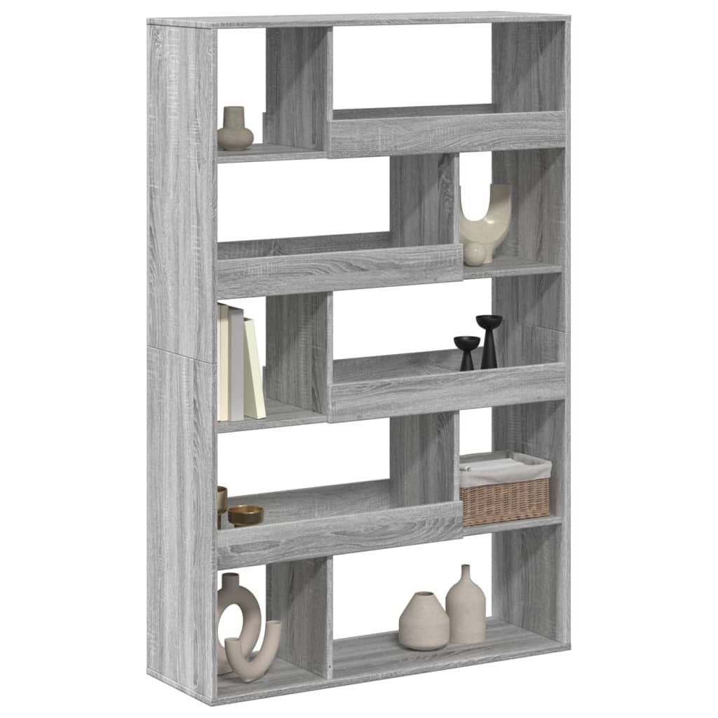vidaXL Βιβλιοθήκη Γκρι Sonoma 100x33x156,5 εκ. από Επεξεργ. Ξύλο