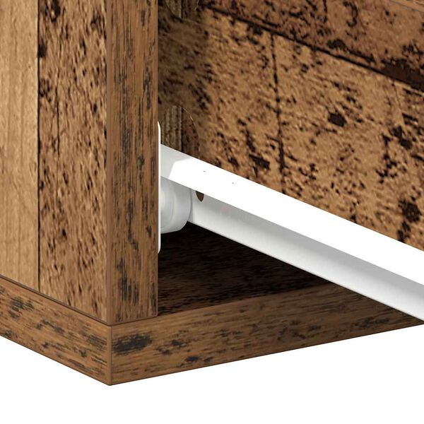 vidaXL Πλωτό κομοδίνο Παλιό ξύλο 40x32x15 cm Κατασκευασμένο ξύλο