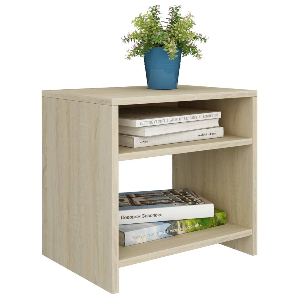 vidaXL Κομοδίνο Χρώμα Sonoma Δρυς 40 x 30 x 40 εκ. από Επεξ. Ξύλο