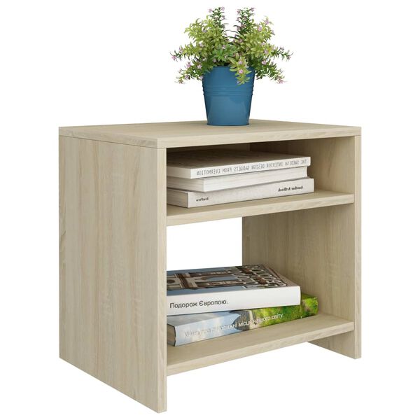 vidaXL Κομοδίνο Χρώμα Sonoma Δρυς 40 x 30 x 40 εκ. από Επεξ. Ξύλο