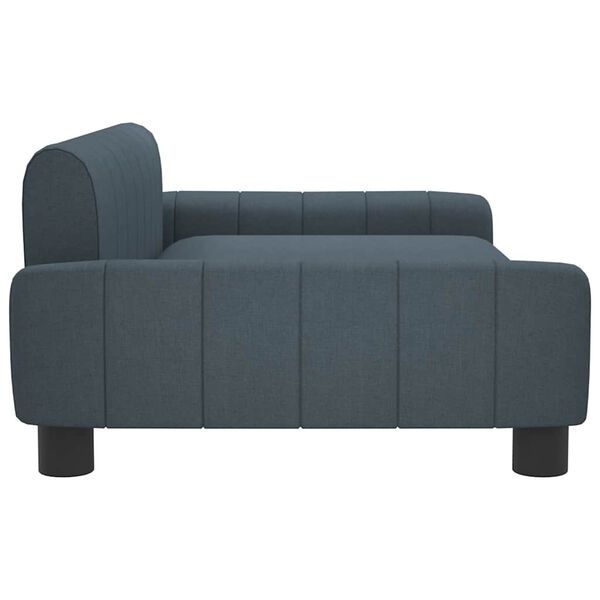 vidaXL Κρεβάτι Σκύλου Σκούρο Γκρι 90 x 53 x 30 εκ. Υφασμάτινο