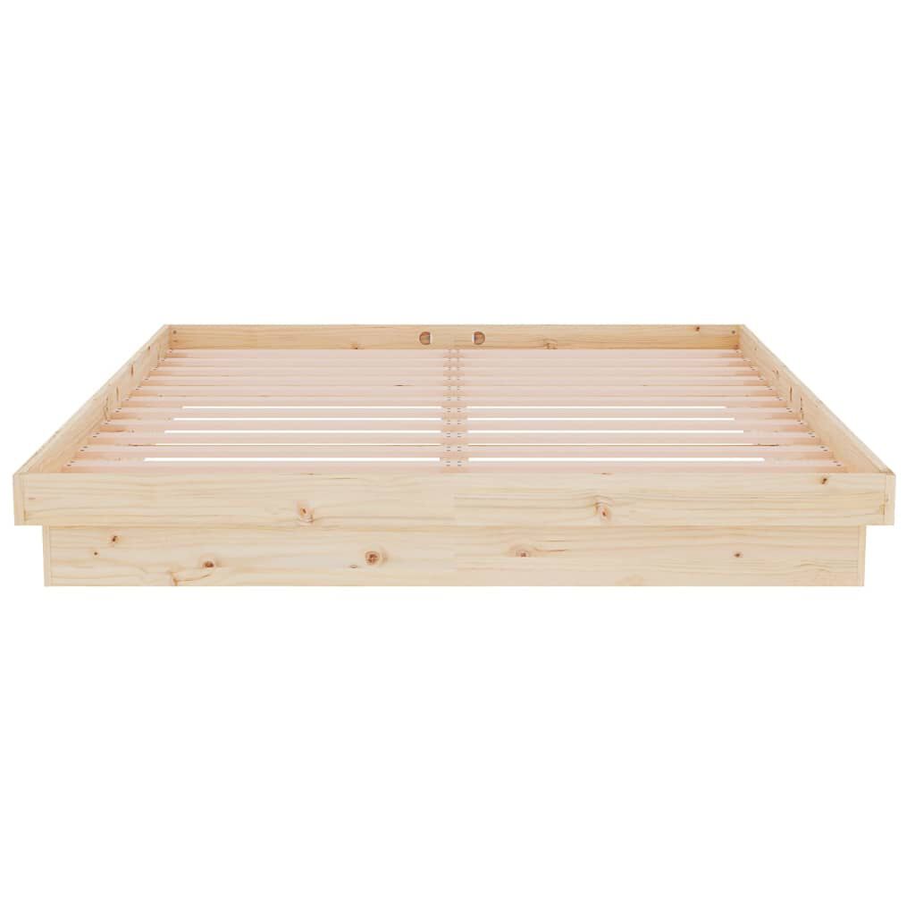vidaXL Πλαίσιο Κρεβατιού 150 x 200 εκ. Μασίφ Ξύλο King Size