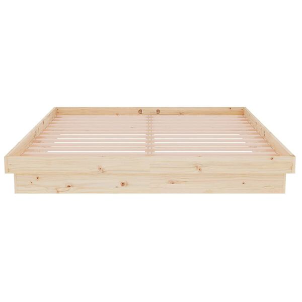 vidaXL Πλαίσιο Κρεβατιού 150 x 200 εκ. Μασίφ Ξύλο King Size