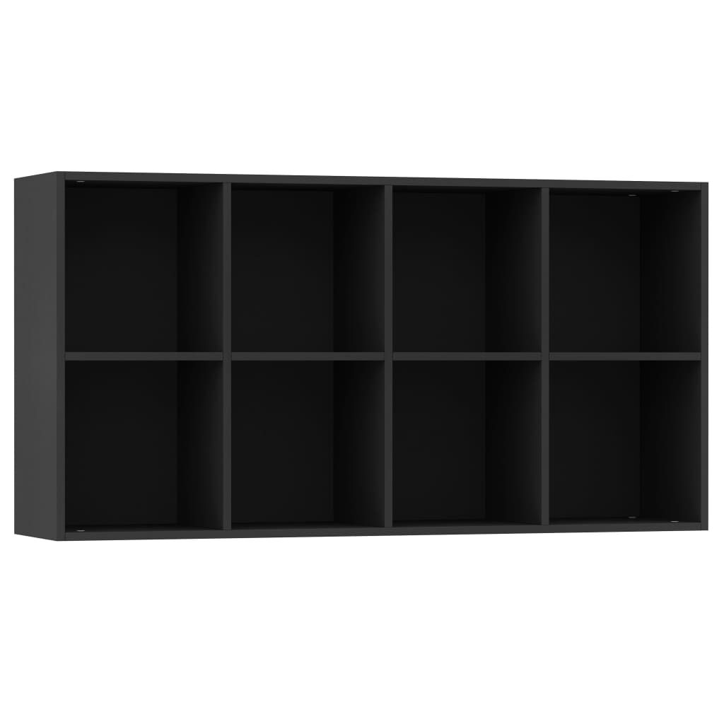 vidaXL Ραφιέρα/Βιβλιοθήκη Μαύρη 66 x 30 x 130 εκ. από Επεξ. Ξύλο