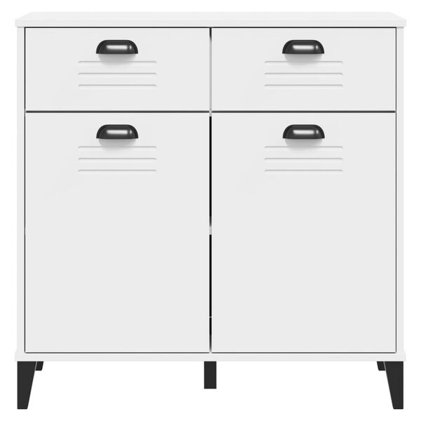 vidaXL Μπουφές VIKEN Λευκός 80 x 40 x 80 εκ. από Επεξεργασμένο Ξύλο