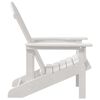 vidaXL Καρέκλα Adirondack Λευκό 74 x 82 x 92 εκ. Πλαστικό