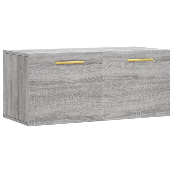 vidaXL Ντουλάπι Τοίχου Γκρι Sonoma 80x36,5x35 εκ. Επεξεργασμένο Ξύλο