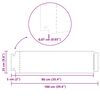 vidaXL Περιγράμματα γκαζόν 30 pcs Ασημί 100 x 25 cm