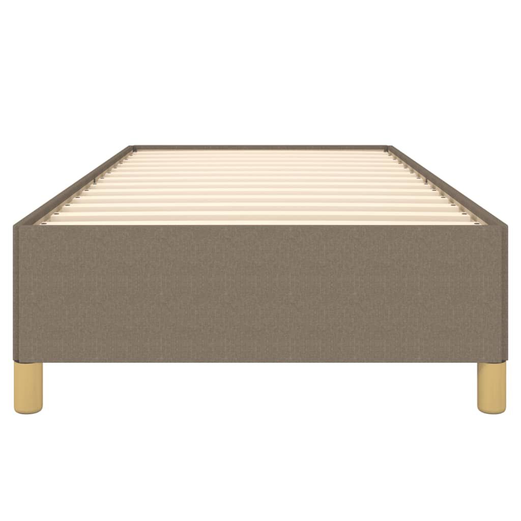 vidaXL Σκελετός Κρεβατιού Χωρίς Στρώμα Taupe 80x200 εκ. Υφασμάτινο