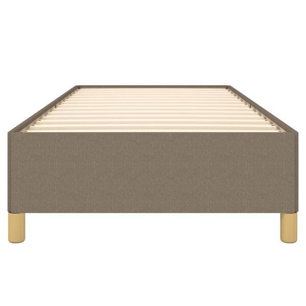 vidaXL Σκελετός Κρεβατιού Χωρίς Στρώμα Taupe 80x200 εκ. Υφασμάτινο