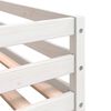 vidaXL Κουκέτα με Κουρτίνες Μπλε 75x190 εκ. Μασίφ Ξύλο Πεύκου