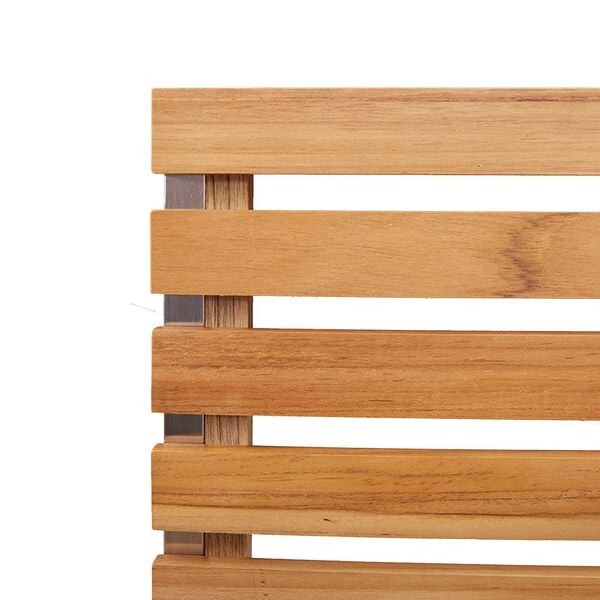vidaXL Σέτ φαγητού για κήπο 3 pcs Καφέ Μασίφ ξύλο teak