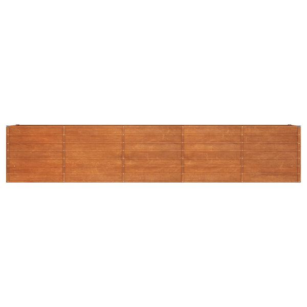 vidaXL Ζαρντινιέρα Σκουριασμένο 400x80x77 εκ. Ατσάλι Σκληρυθέν Αέρα