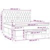 vidaXL &Kappa;&rho;&epsilon;&beta;ά&tau;&iota; Boxspring &mu;&epsilon; &Sigma;&tau;&rho;ώ&mu;&alpha; &Sigma;&kappa;&omicron;ύ&rho;&omicron; &Mu;&pi;&lambda;&epsilon; 160x200 &epsilon;&kappa;. &Beta;&epsilon;&lambda;&omicron;ύ&delta;&iota;&nu;&omicron;