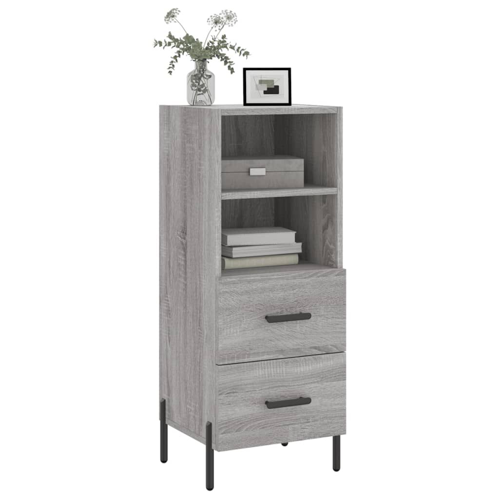 vidaXL Ντουλάπι Γκρι Sonoma 34,5x34x90 εκ. από Επεξεργασμένο Ξύλο