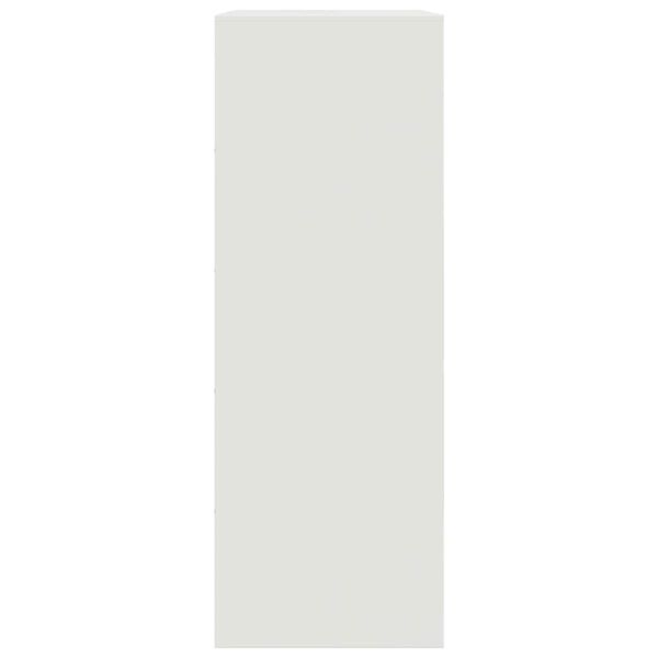 vidaXL Μπουφές Λευκός 67x39x107 εκ. από Ατσάλι