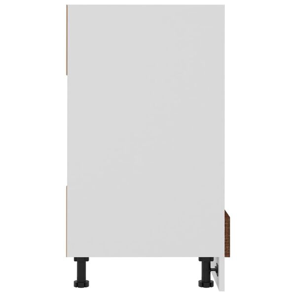 vidaXL Ντουλάπι Φούρνου Lyon Καφέ Δρυς 60x46x81,5 εκ. Επεξεργ. Ξύλο