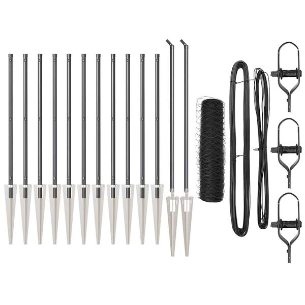 vidaXL &Sigma;&tau;ύ&lambda;&omicron;&sigmaf; &Pi;&epsilon;&rho;&iota;&phi;&rho;ά&xi;&epsilon;&omega;&nu; &Gamma;&kappa;&rho;&iota; 25 x 0,6 &mu; (50 &chi;&iota;&lambda;&iota;&omicron;&sigma;&tau;ά &pi;&lambda;έ&gamma;&mu;&alpha;)