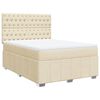 vidaXL &Kappa;&rho;&epsilon;&beta;ά&tau;&iota; Boxspring &mu;&epsilon; &Sigma;&tau;&rho;ώ&mu;&alpha; &Kappa;&rho;&epsilon;&mu; 140x190 &epsilon;&kappa;. &Upsilon;&phi;&alpha;&sigma;&mu;ά&tau;&iota;&nu;&omicron;