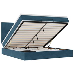 vidaXL &Omicron;&theta;&omega;&mu;&alpha;&nu;&iota;&kappa;ό &kappa;&rho;&epsilon;&beta;ά&tau;&iota; &mu;&epsilon; &sigma;&tau;&rho;ώ&mu;&alpha;&tau;&alpha; &Sigma;&kappa;&omicron;ύ&rho;&omicron; &mu;&pi;&lambda;&epsilon; 160x200cm Velvet