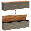vidaXL Κουτί Αποθ. Κήπου Γκρι 220x50x54 εκ. Συνθ. Ρατάν/Μασίφ Ακακία
