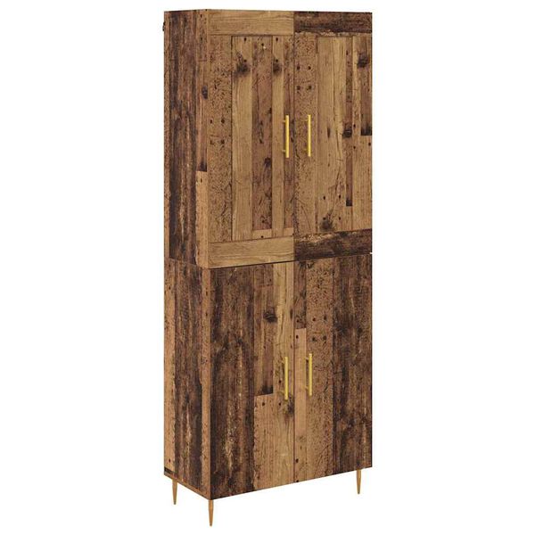 vidaXL Highboard &Pi;&alpha;&lambda;&iota;ό &Xi;ύ&lambda;&omicron; 69,5 x 34 x 180 &epsilon;&kappa;. &Epsilon;&pi;&epsilon;&xi;&epsilon;&rho;&gamma;&alpha;&sigma;&mu;έ&nu;&omicron; &xi;ύ&lambda;&omicron;