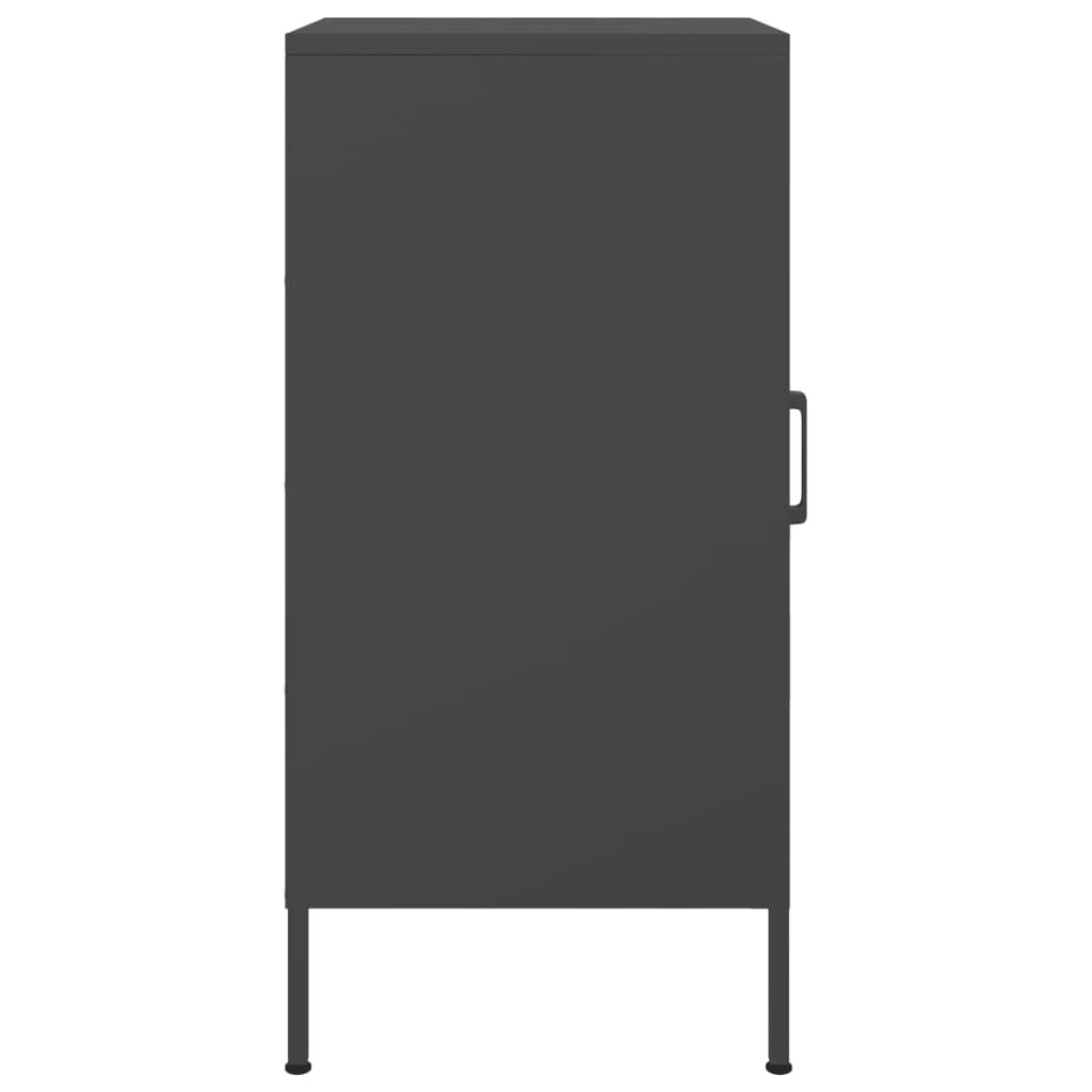 vidaXL Ντουλάπι Μαύρο 36 x 39 x 79 εκ. από Χάλυβα