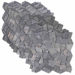 vidaXL &Pi;&lambda;&alpha;&kappa;ί&delta;&iota;&alpha; &Mu;&omega;&sigma;&alpha;ϊ&kappa;&omicron;ύ &Sigma;&kappa;&omicron;ύ&rho;&omicron; &Gamma;&kappa;&rho;&iota; 30 x 30 cm &Mu;ά&rho;&mu;&alpha;&rho;&omicron;