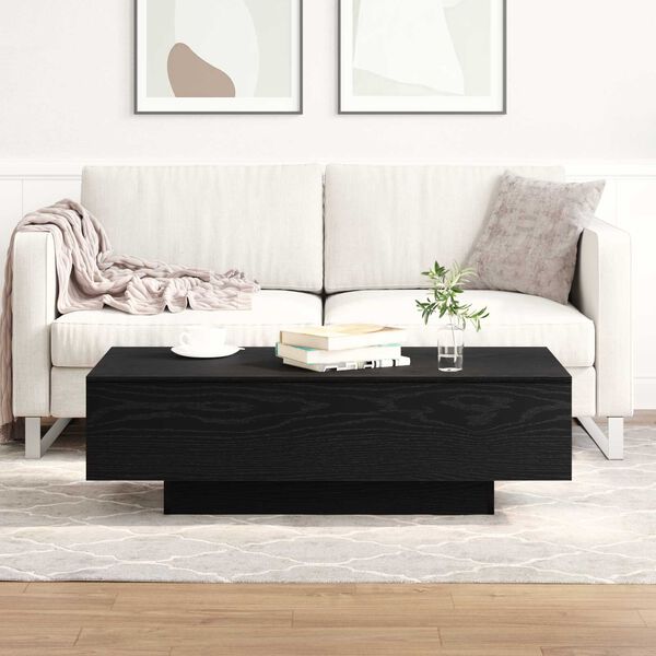 vidaXL Τραπεζάκι Σαλονιού Μαύρη δρυς 100 x 49.5 x 31 cm