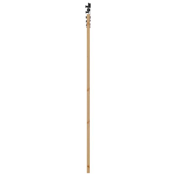 vidaXL Συρόμενη Πόρτα ORKDAL Καφέ 93 x 202 cm Ξύλο και μέταλλο