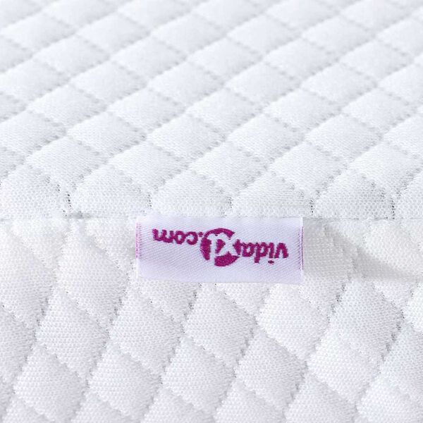 vidaXL Στρώματα Λευκό 70 x 200 cm 100% ύφασμα πολυεστέρα με τζακάρ